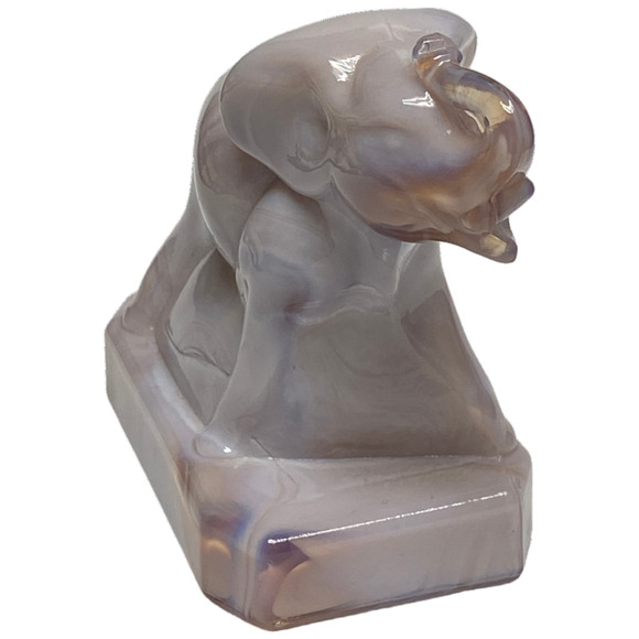 Zack the Elephant Boyd Art Glass Retired 1996 Mystique Grey - Picture 9 of 13